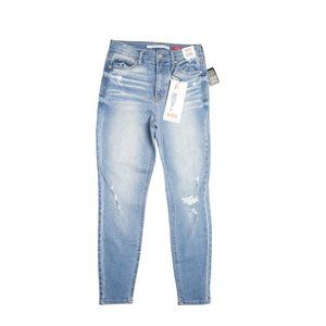 Juniors The Spice High Rise Denim Jeans Solid Blue 5/27